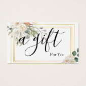 Certificat cadeau d'entreprise simple et moderne (Devant)