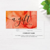 Certificat cadeau d'entreprise simple et moderne (Bureau)