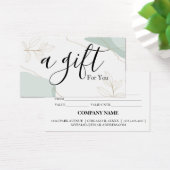 Certificat cadeau d'entreprise simple et moderne (Bureau)