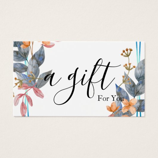 Certificat cadeau d'entreprise simple et moderne (Devant)