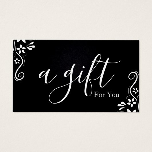 Certificat cadeau d'entreprise simple et moderne (Devant)