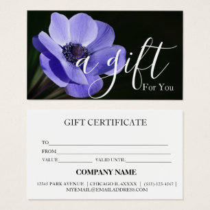Certificat cadeau d'entreprise simple et moderne