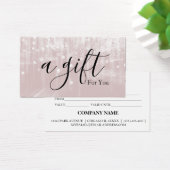 Certificat cadeau d'entreprise simple et moderne (Bureau)