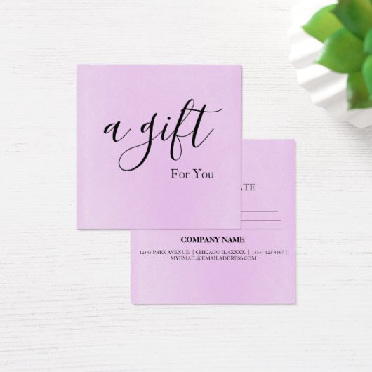 Certificat cadeau d'entreprise simple et moderne (Bureau)