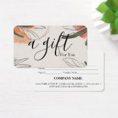 Certificat-cadeau d'entreprise simple et moderne (Bureau)