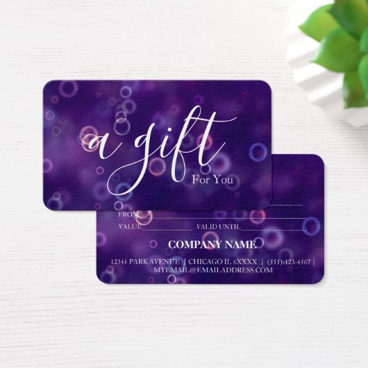 Certificat cadeau d'entreprise simple et moderne (Bureau)