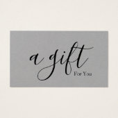 Certificat cadeau d'entreprise simple et moderne (Devant)