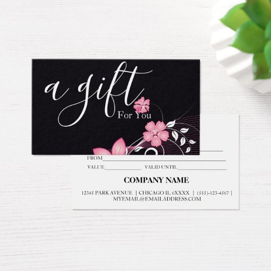 Certificat cadeau d'entreprise simple et moderne (Bureau)