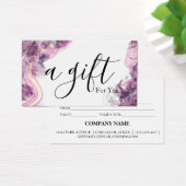 Certificat cadeau d'entreprise simple et moderne (Bureau)