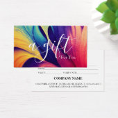 Certificat cadeau d'entreprise simple et moderne (Bureau)