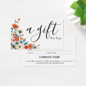 Certificat-cadeau d'entreprise simple et moderne (Bureau)