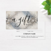 Certificat cadeau d'entreprise simple et moderne (Bureau)