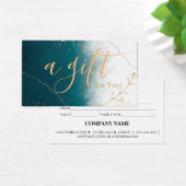 Certificat cadeau d'entreprise simple et moderne (Bureau)