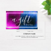 Certificat cadeau d'entreprise simple et moderne (Bureau)