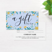 Certificat cadeau d'entreprise simple et moderne (Bureau)