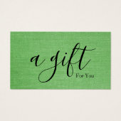 Certificat cadeau d'entreprise simple et moderne (Devant)