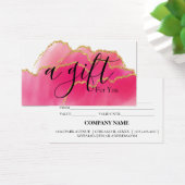 Certificat cadeau d'entreprise simple et moderne (Bureau)