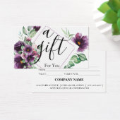 Certificat cadeau d'entreprise simple et moderne (Bureau)