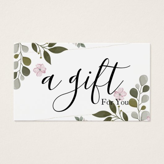 Certificat cadeau d'entreprise simple et moderne (Devant)