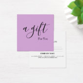 Certificat-cadeau d'entreprise simple et moderne (Bureau)