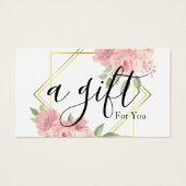 Certificat cadeau d'entreprise simple et moderne (Devant)