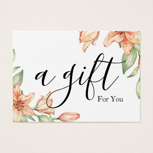 Certificat cadeau d'entreprise simple et moderne (Devant)