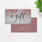 Certificat cadeau d'entreprise simple et moderne (Bureau)