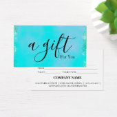 Certificat cadeau d'entreprise simple et moderne (Bureau)