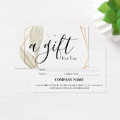 Certificat cadeau d'entreprise simple et moderne (Bureau)