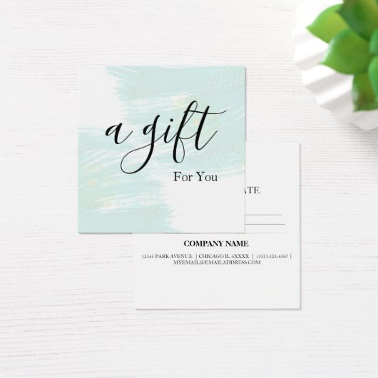 Certificat cadeau d'entreprise simple et moderne (Bureau)