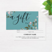 Certificat cadeau d'entreprise simple et moderne (Bureau)