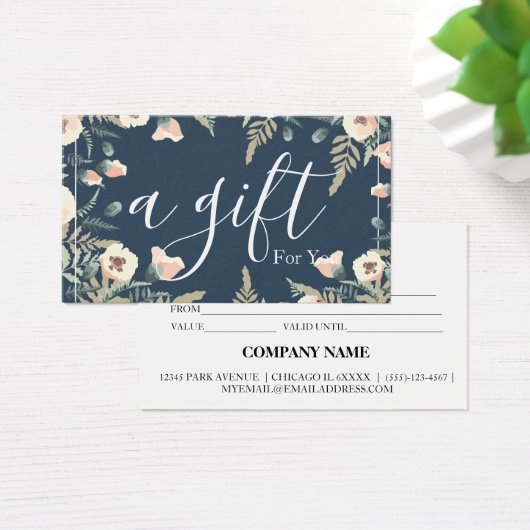 Certificat cadeau d'entreprise simple et moderne (Bureau)