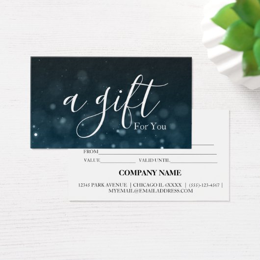 Certificat cadeau d'entreprise simple et moderne (Bureau)