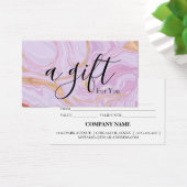 Certificat cadeau d'entreprise simple et moderne (Bureau)