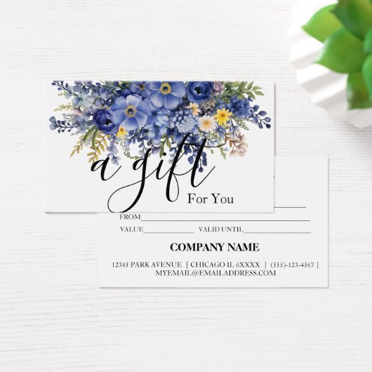 Certificat cadeau d'entreprise simple et moderne (Bureau)