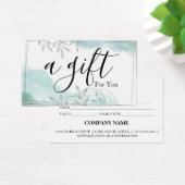 Certificat cadeau d'entreprise simple et moderne (Bureau)