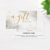 Certificat cadeau d'entreprise simple et moderne (Bureau)