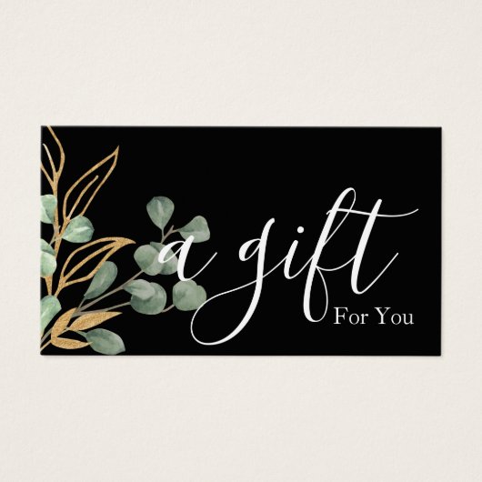 Certificat cadeau d'entreprise simple et moderne (Devant)