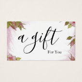 Certificat cadeau d'entreprise simple et moderne (Devant)