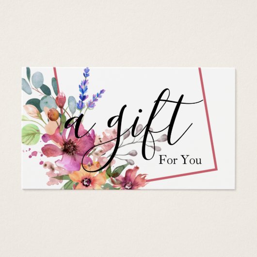 Certificat cadeau d'entreprise simple et moderne (Devant)