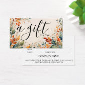 Certificat cadeau d'entreprise simple et moderne (Bureau)