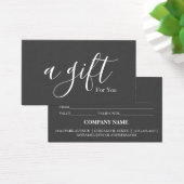 Certificat cadeau d'entreprise simple et moderne (Bureau)