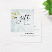 Certificat cadeau d'entreprise simple et moderne (Bureau)