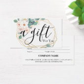 Certificat cadeau d'entreprise simple et moderne (Bureau)