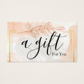 Certificat cadeau d'entreprise simple et moderne (Devant)