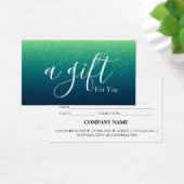 Certificat cadeau d'entreprise simple et moderne (Bureau)