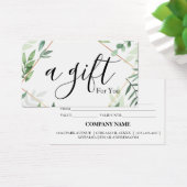 Certificat cadeau d'entreprise simple et moderne (Bureau)