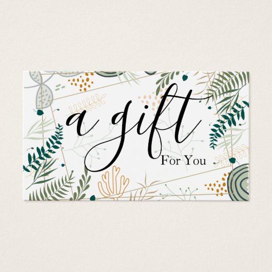 Certificat cadeau d'entreprise simple et moderne (Devant)