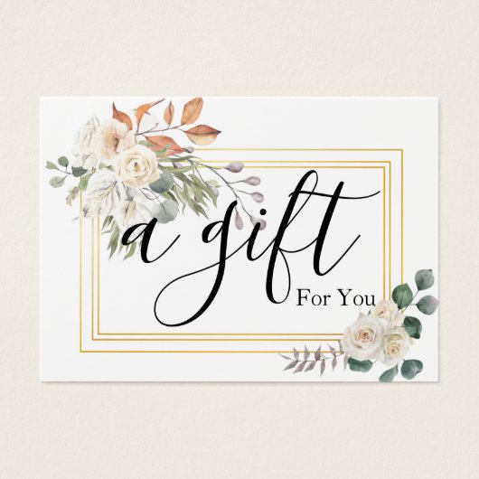 Certificat cadeau d'entreprise simple et moderne (Devant)