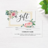 Certificat cadeau d'entreprise simple et moderne (Bureau)